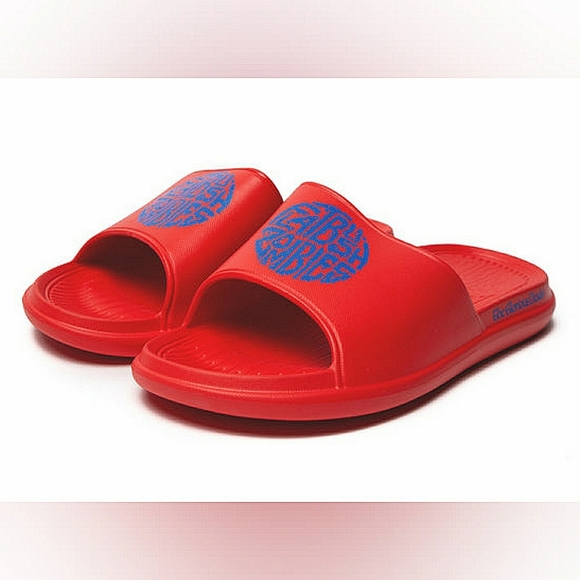 [SOLD] Flatbush Zombies Jupiter Sound Red Slide Sandals - Picture 5 of 15